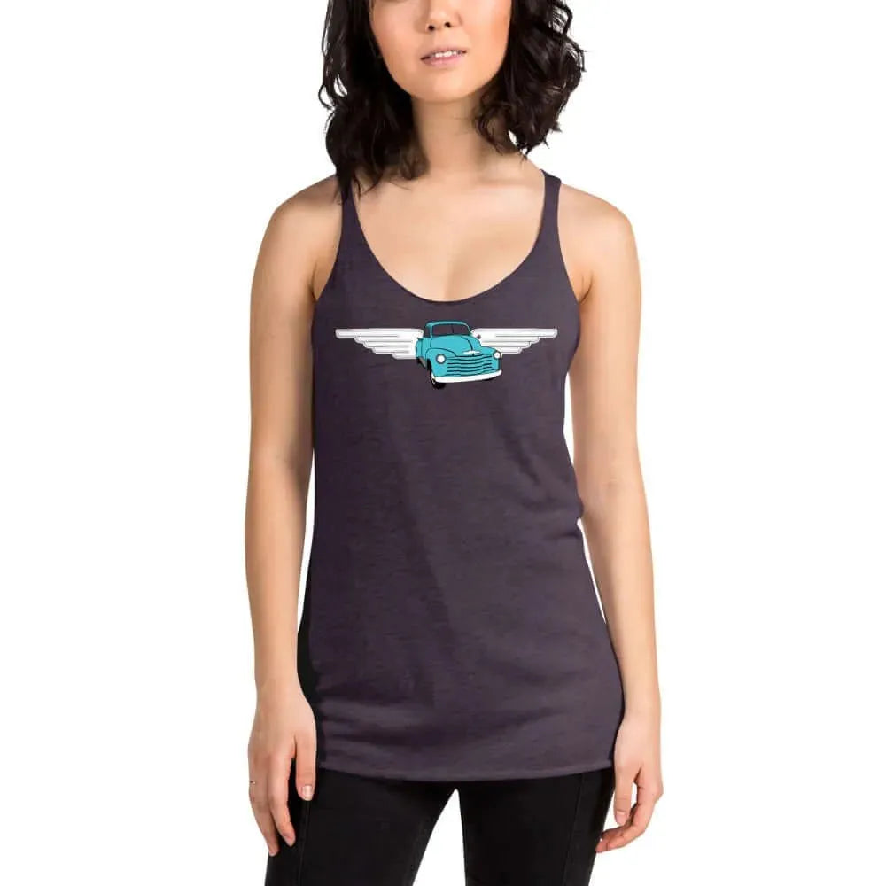 Vintage 54 Chevy Wings Racerback Tank