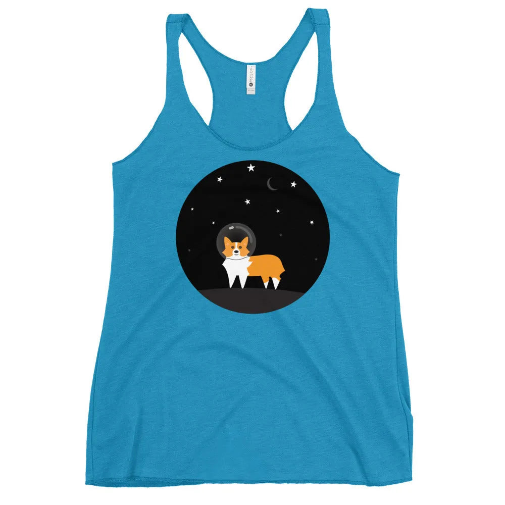 Astro Space Corgi Racerback Tank, Rebel Girl Rampage, Tank Tops, Shirts & Tops, Nicole Bizzarro, Pets