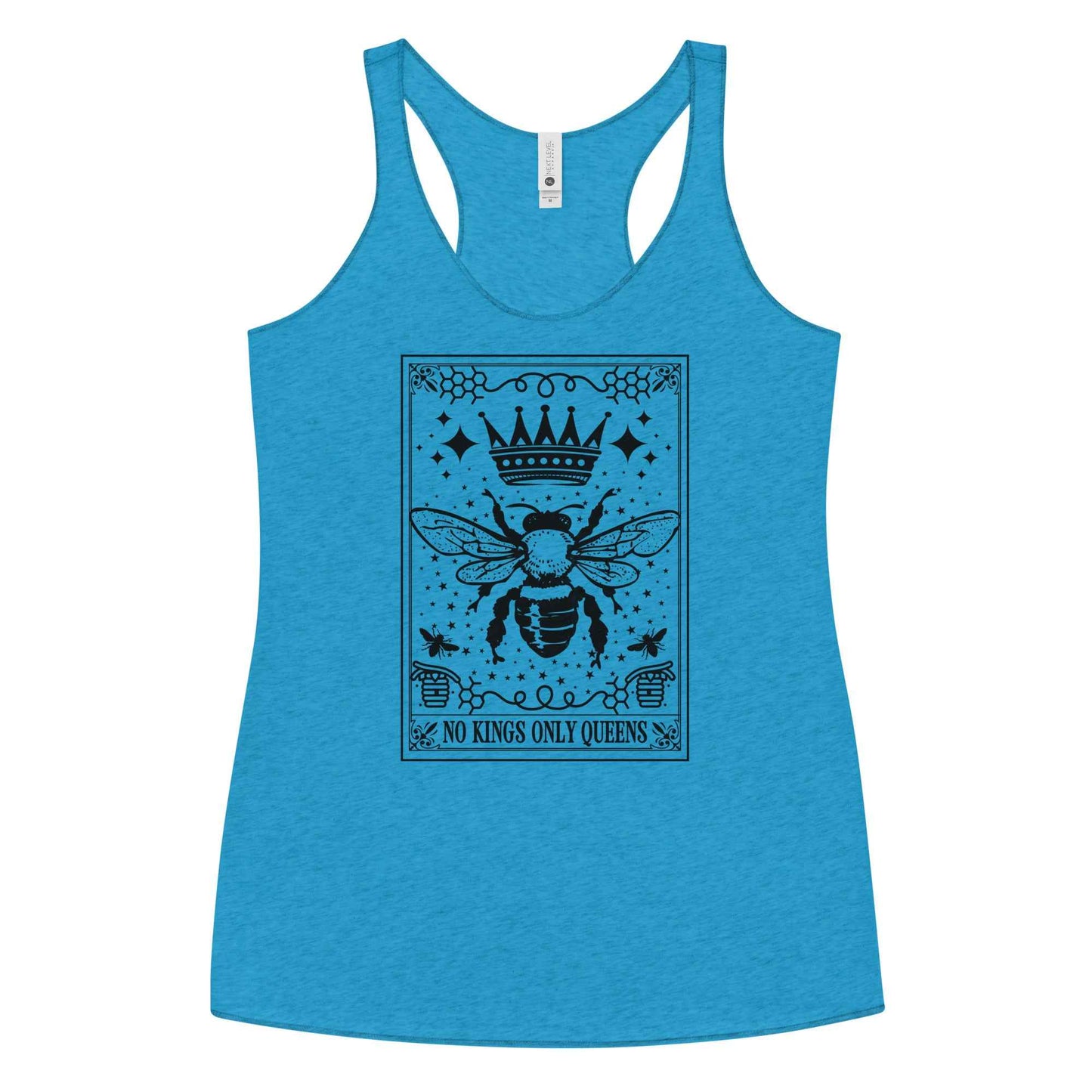 Queen Bee No Kings Racerback Tank