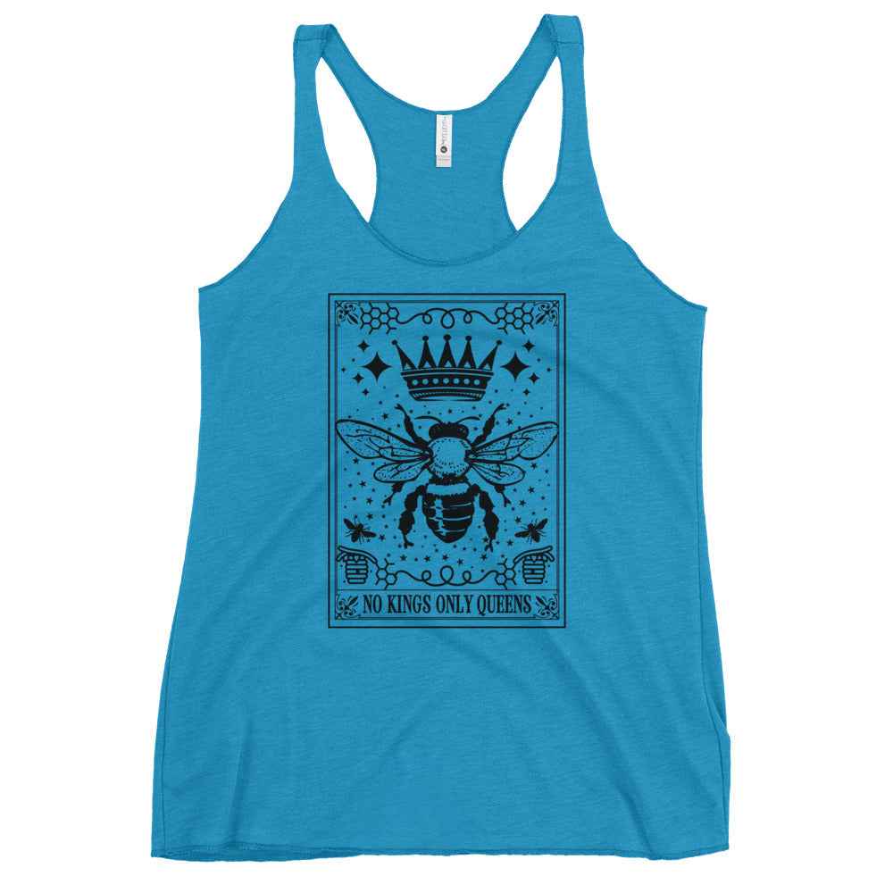 Queen Bee No Kings Racerback Tank