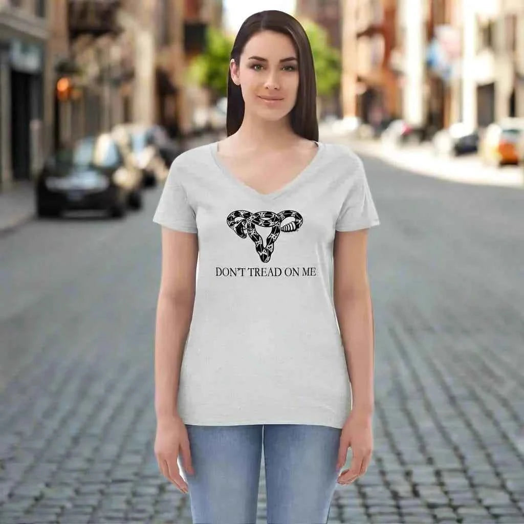 Don’t Tread On Me Uterus Recycled V-Neck